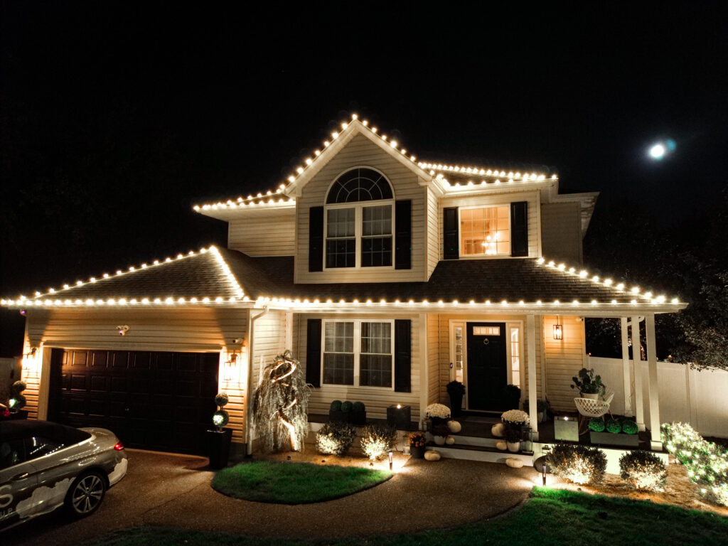 Christmas lights in Patchougue